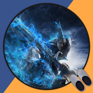 艾尔登法环：黑夜君临游戏周边地毯房间卧室床边毯电脑椅圆形地垫