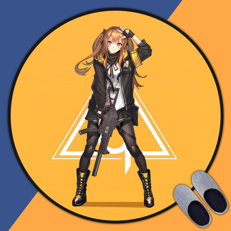 少女前线2游戏周边地垫房间卧室床边毯电脑椅ins风加厚圆形地垫,居家布艺,转椅地垫,淘宝优惠券,粉丝福利购,淘宝优惠卷