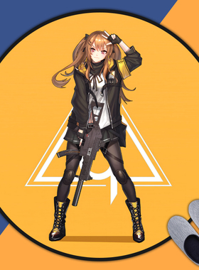 少女前线2游戏周边地垫房间卧室床边毯电脑椅ins风加厚圆形地垫