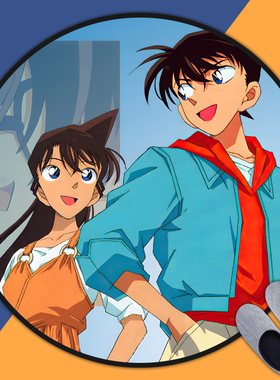 名侦探柯南动漫周边地垫房间卧室床边毯电脑电竞椅防滑圆形地垫