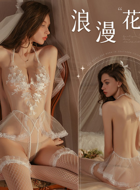 性感睡衣诱惑老公激情风清趣内衣事房cos大码高级免脱新娘婚纱装