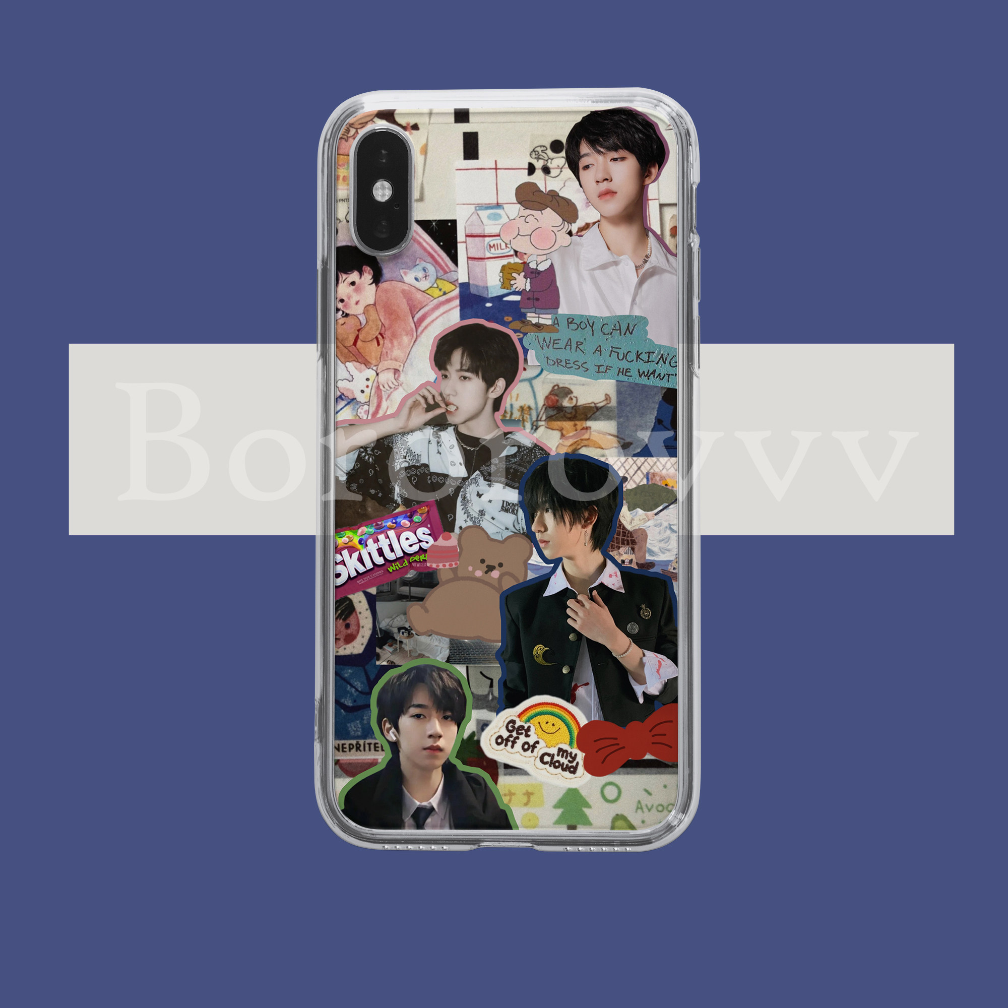 时代少年团贺峻霖手机壳 适用于苹果12vivox60华为安卓小米11oppo