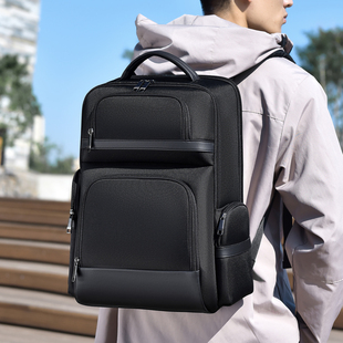 定型男士商务双肩背包弹道尼龙耐磨防水15.6寸电脑包通勤出差包邮