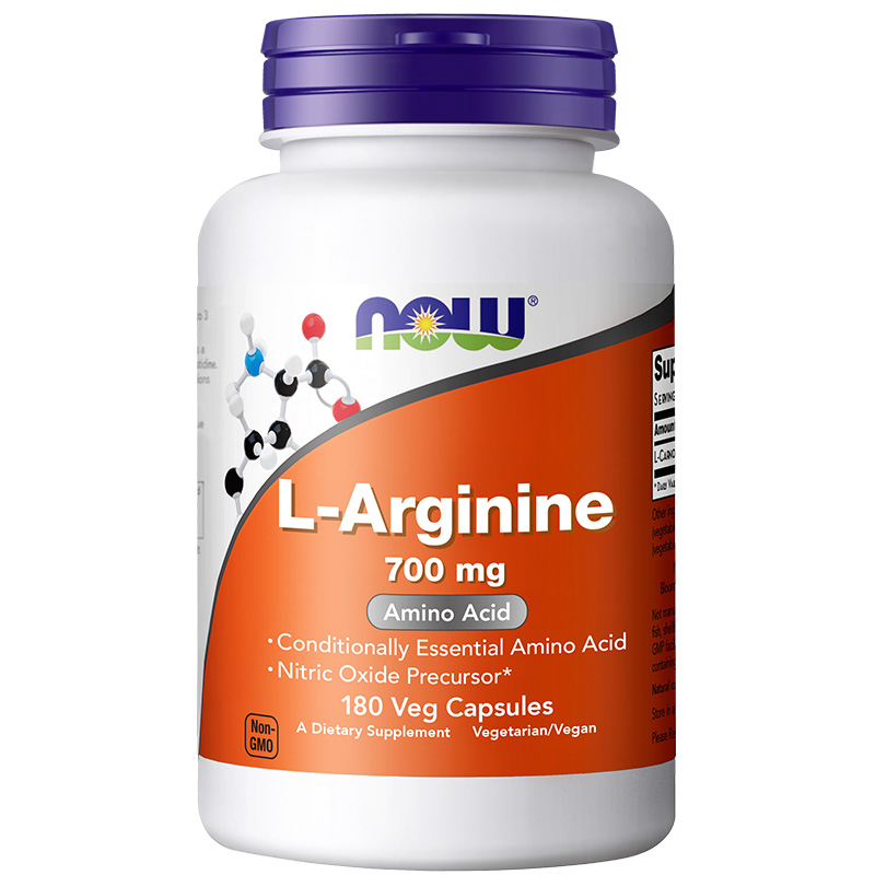 Now foods诺奥L-Arginine左旋精氨酸胶囊700mg180粒男性营养美国