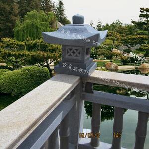 庭园石雕制品 石灯笼 户外庭院酒店会所花园落地日式石灯 方形灯