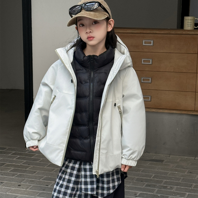 女童冲锋衣三合一羽绒服