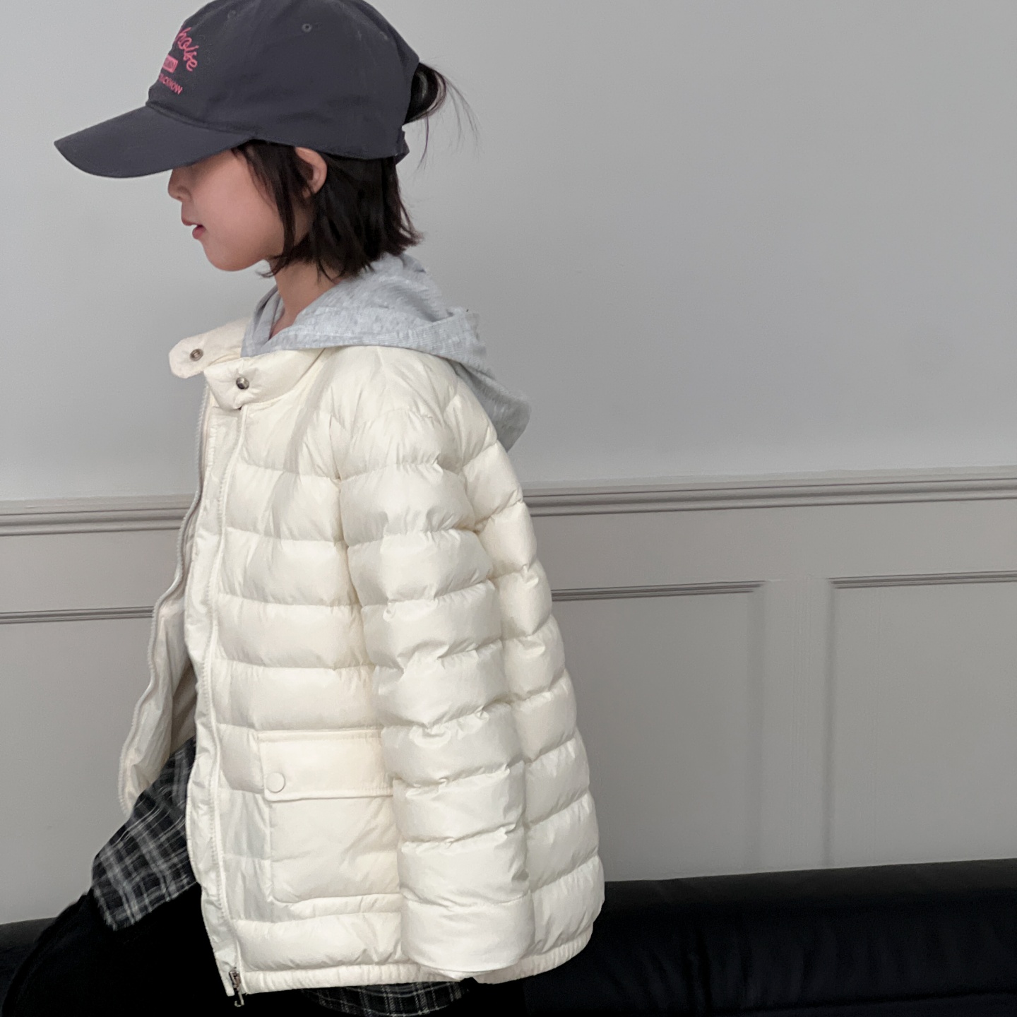 儿童羽绒服轻薄款立领