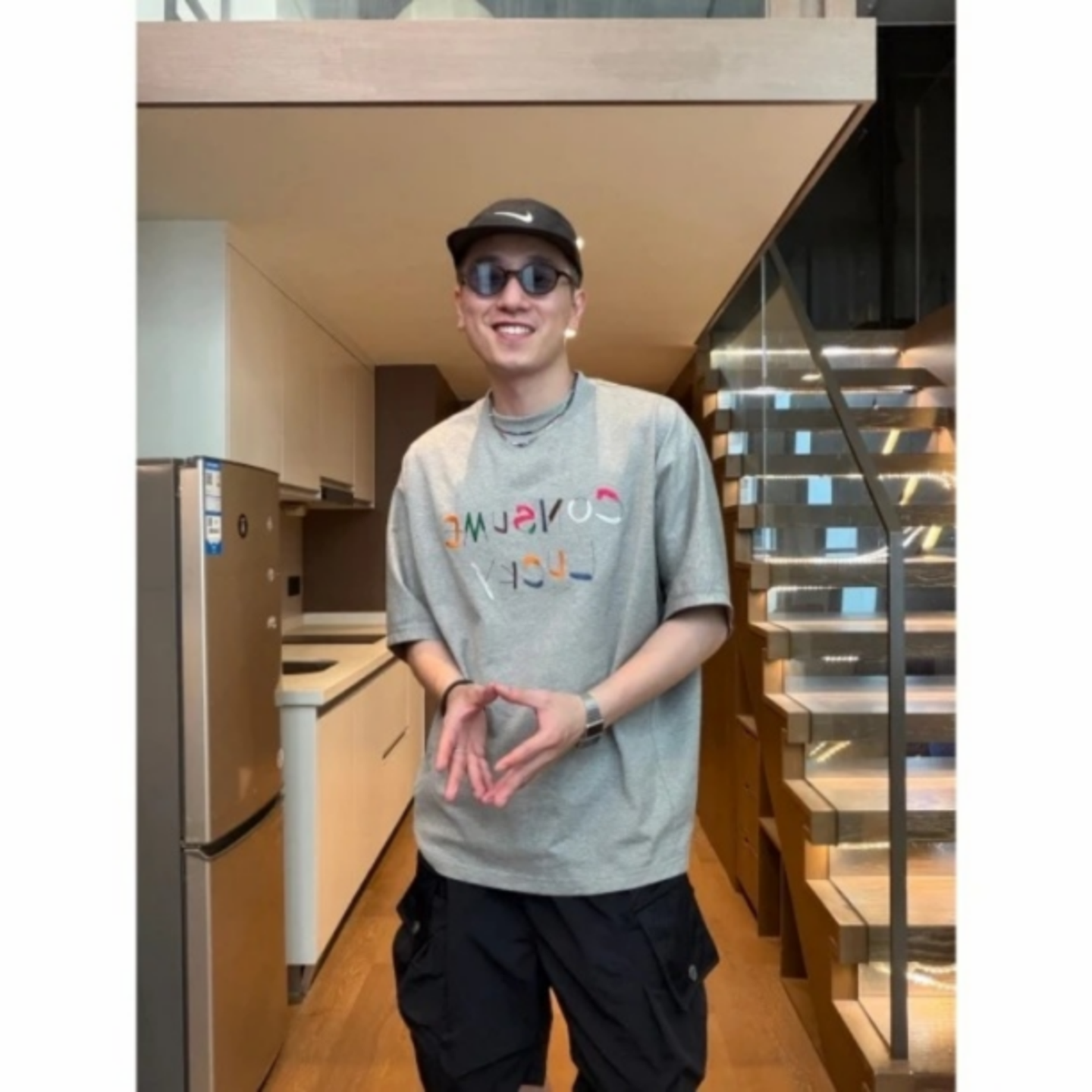 夏季美式刺绣蝙蝠袖男士休闲T恤