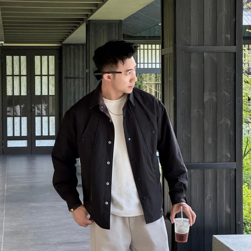 美式复古双面穿翻领夹克男秋季潮