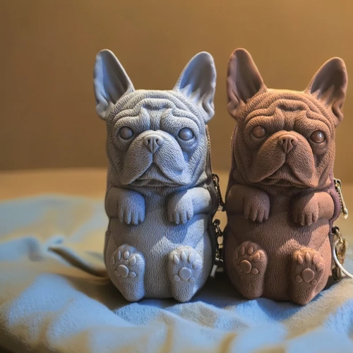 adamo3d斗牛犬手拿包立体老虎