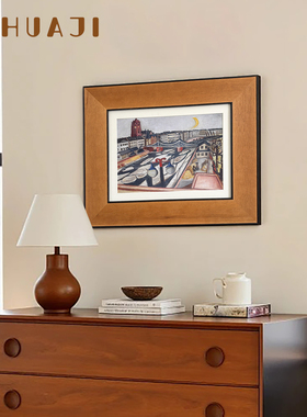 浮冰艺术中古风风景画氛围感挂画