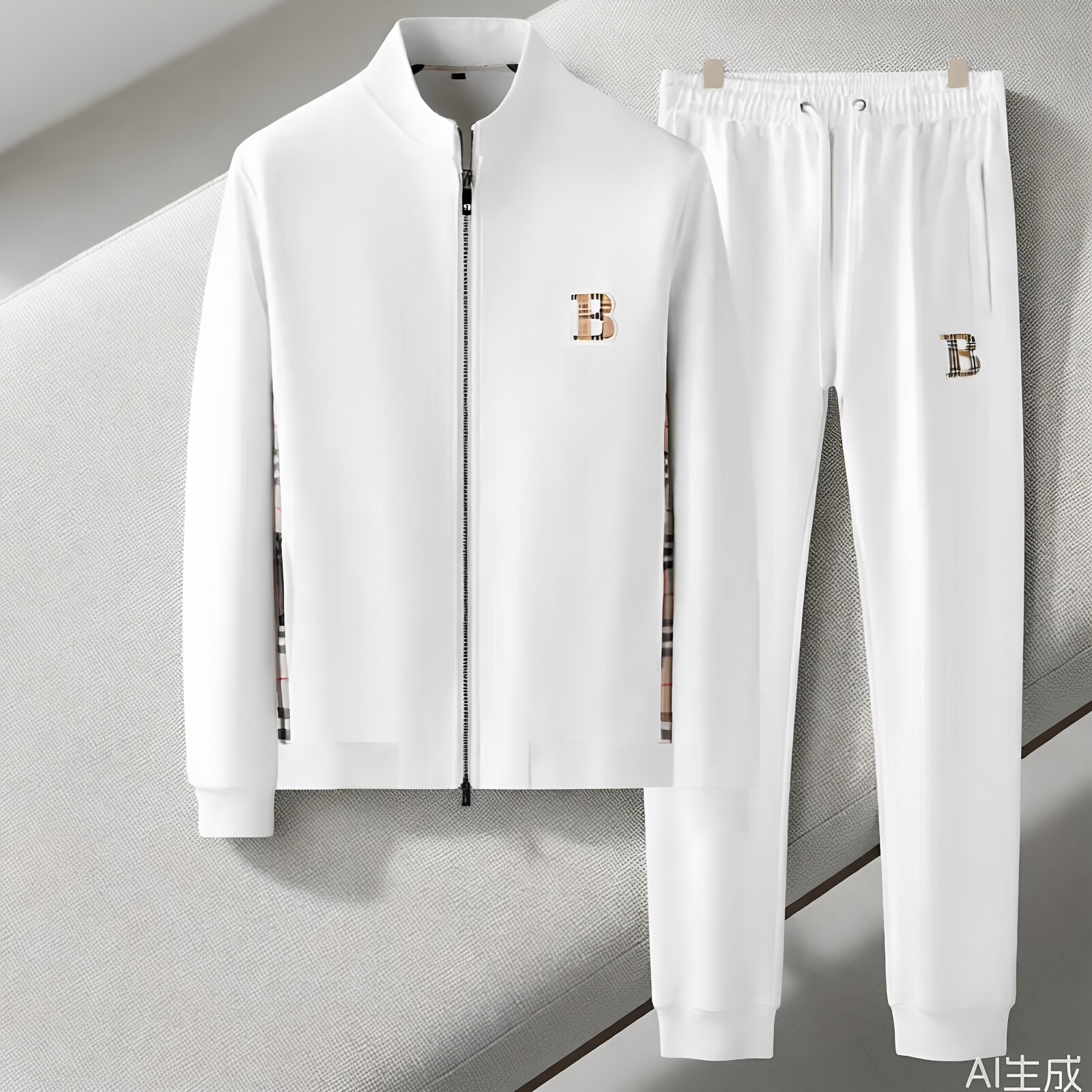 26新款运动服套装男卫衣卫裤时尚潮流男装刺绣纯棉休闲裤子两件套