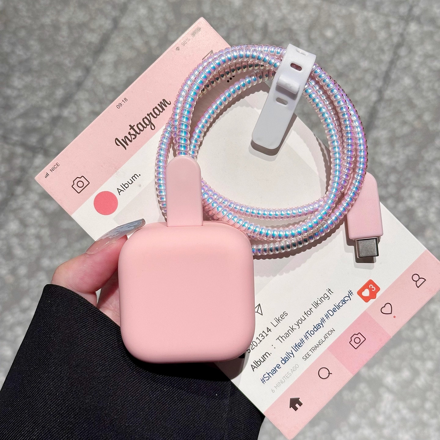 适用苹果17系列40w数据线保护套ip16promax充电器咬线器15防折断