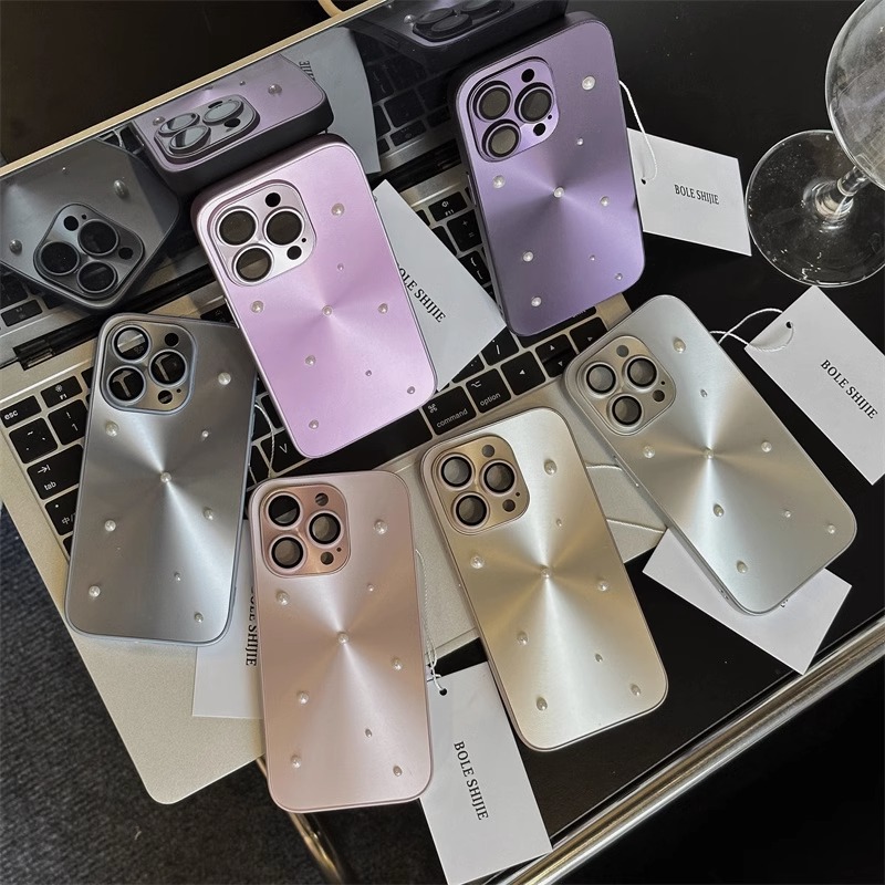 极光珍珠适用苹果14手机壳新款2025女款iphone13promax网红爆款外壳12pro高级感16小众自带镜头膜15pro手机套