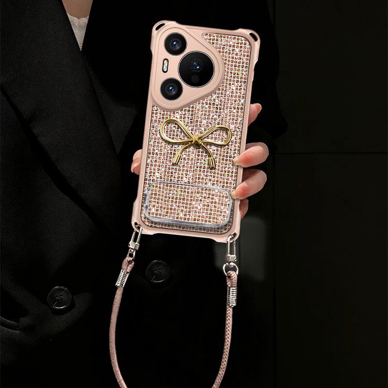 适用华为Pura80Pro手机壳新款Mate70韩系ins不撞款高级感独特保护壳nova15Ultra好看全包防摔四角挂绳女外壳