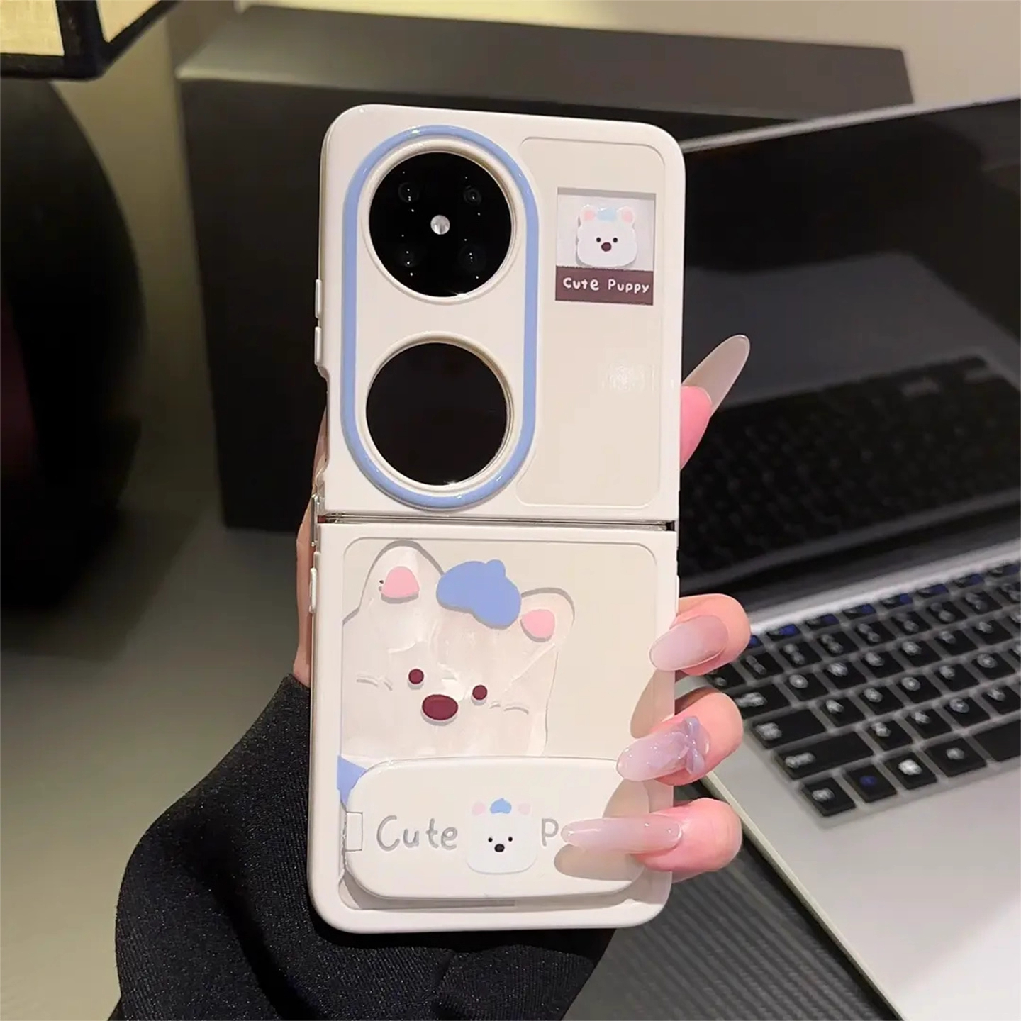 ins风西高地可爱小狗适用华为pocket2手机壳pockets新款2025网红爆款保护套purax女款卡通可爱小众不撞款外壳