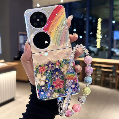 适用华为pocket2蓝光点钻外壳