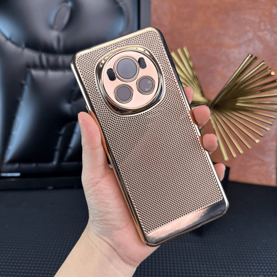 适用荣耀magic6pro手机壳Magic8Pro自带镜头护镜电镀网格夏天散热壳Magic6Pro防指纹男士女款商务简约保护壳
