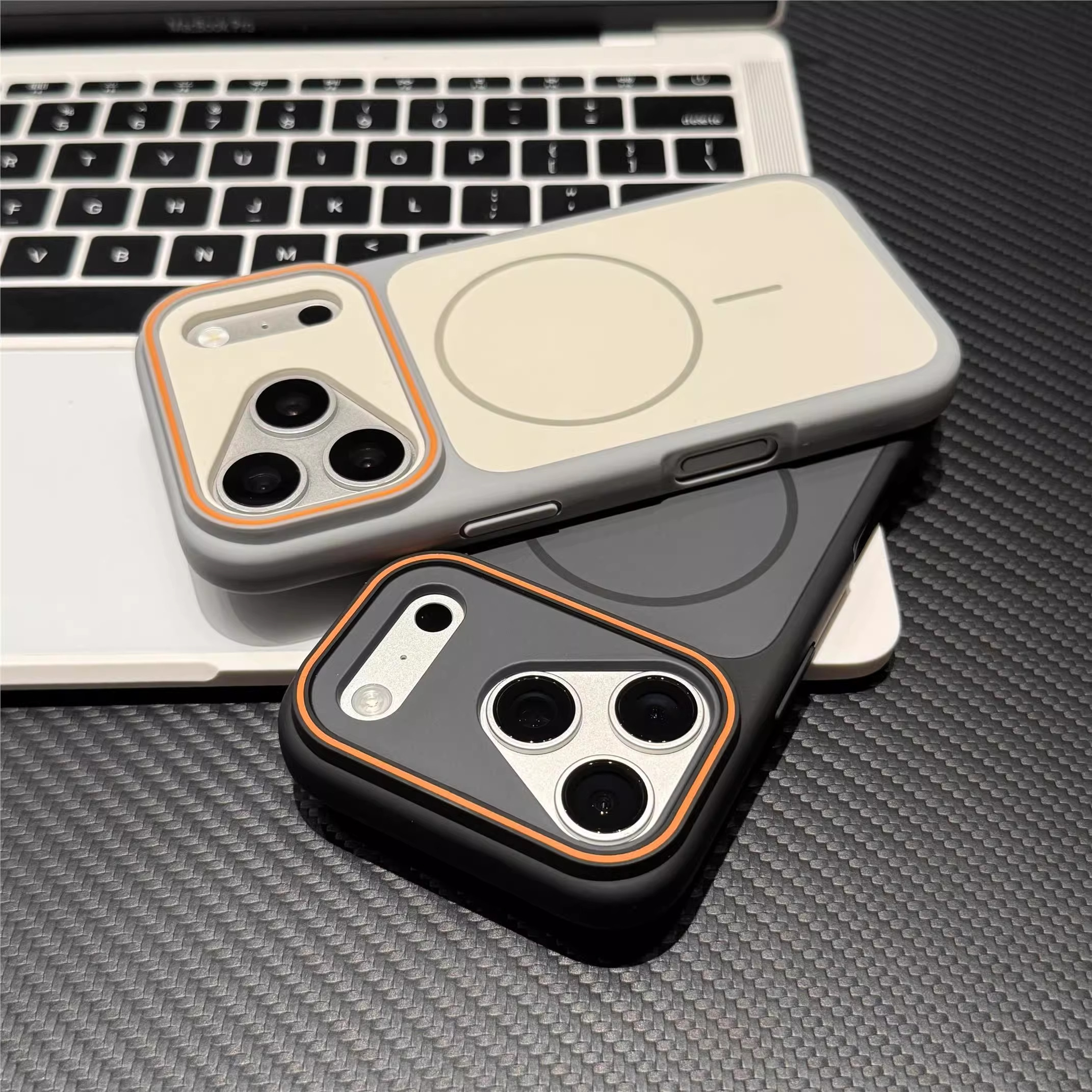 高级感大视窗肤感磨砂磁吸适用苹果17promax手机壳17Air新款高级感小众iphone16独特超好看15全包13情侣外壳