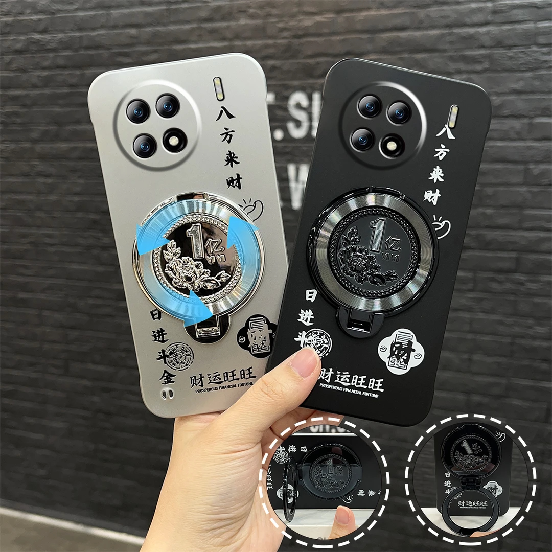 八方来财元宝1亿陀螺支架适用vivox90手机壳x90s新款超薄