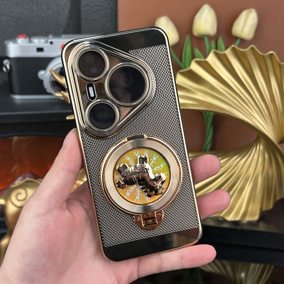 【解压陀螺+高清镜头膜】适用华为Pura80手机壳Pura70Pro新品超好看独特保护套Mate60高级感轻奢散热男款外壳