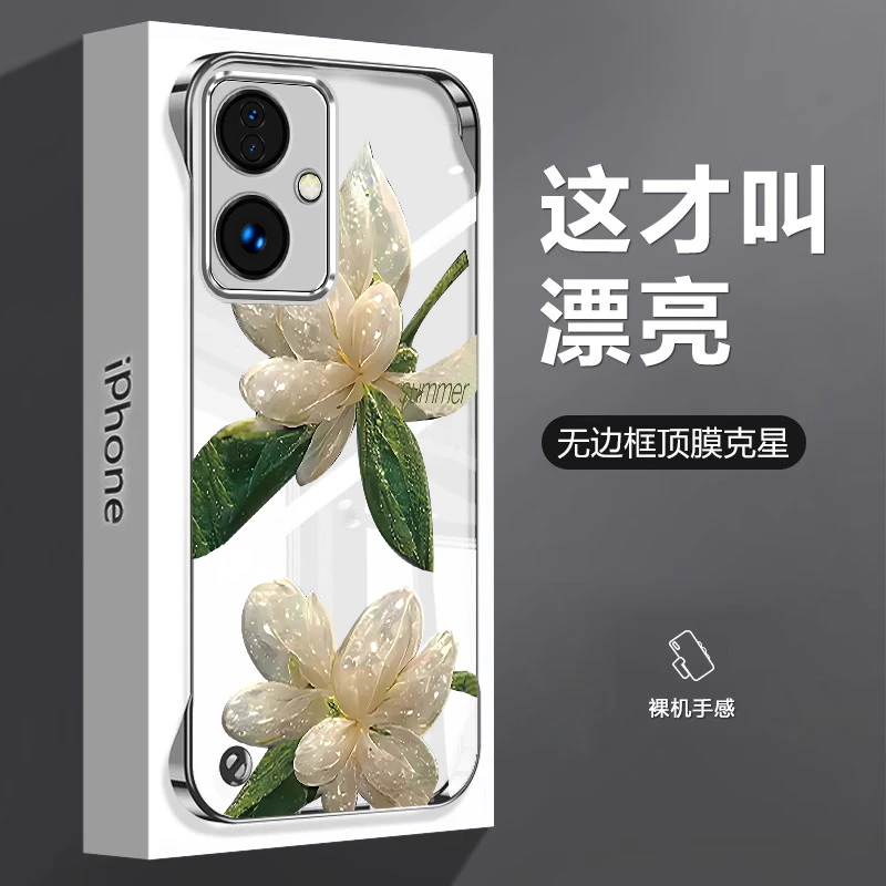 适用OPPOA2水晶花手机壳