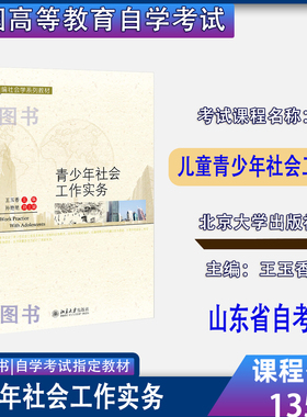 山东省2026自考教材13528儿童青少年社会工作青少年社会工作实务王玉香2021年版北京大学出版社9787301327135