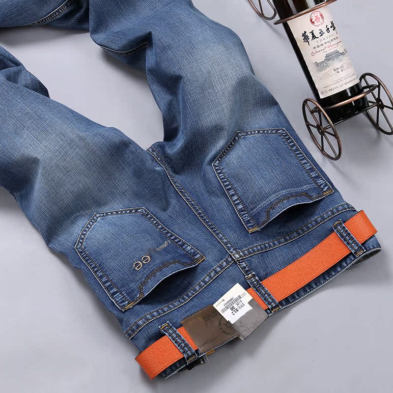 lgnace lee男士夏季休闲直筒牛仔裤券后79.00元