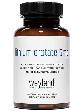 美国代购Lithium Orotate 5mg of Elemental Lithium