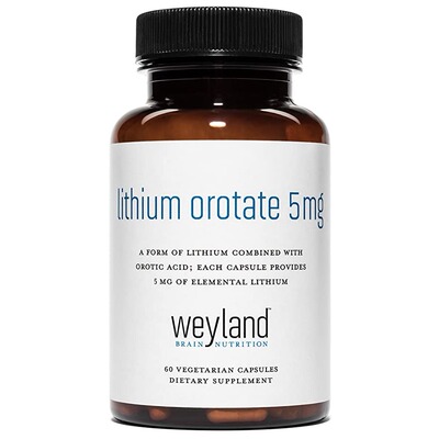 美国代购Lithium Orotate 5mg of Elemental Lithium