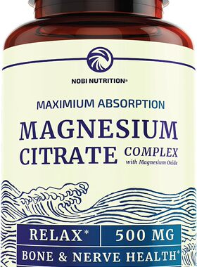 美国代购Magnesium Citrate Complex | 500 MG High Absorption F
