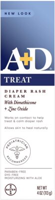 美国代购A+D Zinc Oxide Diaper Rash Treatment Cream, Dimenthi