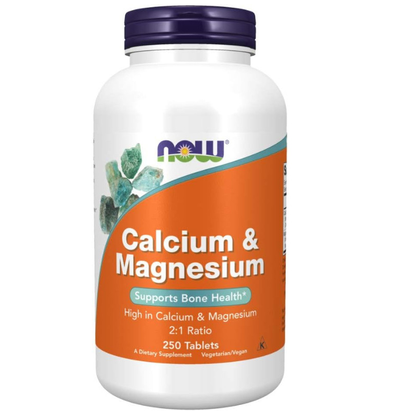 美国代购NOW Supplements, Calcium & Magnesium 2:1 Ratio, High