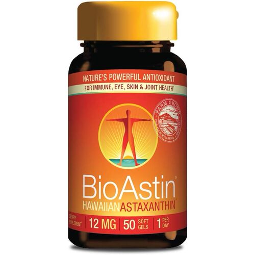 美国代购BioAstin Hawaiian Astaxanthin 12mg 50 Count