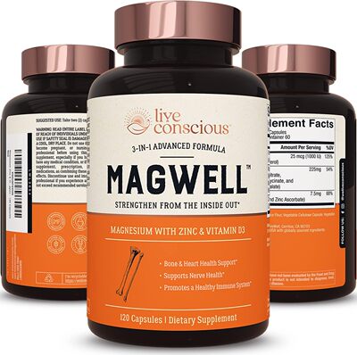 美国代购Magwell Magnesium Zinc VitaminD3 Highly