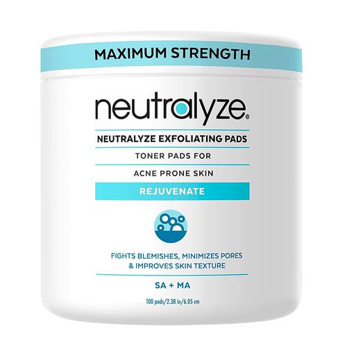 美国代购Neutralyze Exfoliating Pads 100 Pads Maximum