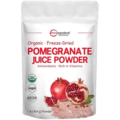 Organic Pomegranate Juice Powder, 1 Pound (91 Serving),