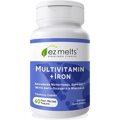 美国代购EZ Melts Dissolvable Multivitamin Iron Wome