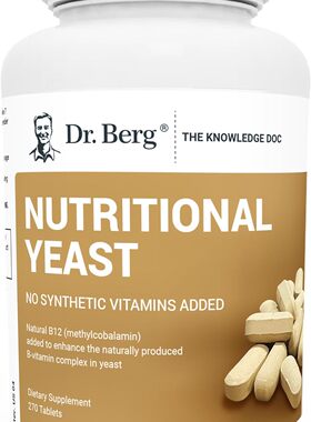 美国代购Dr. Berg Nutritional Yeast Tablets – Natural B12 Ad