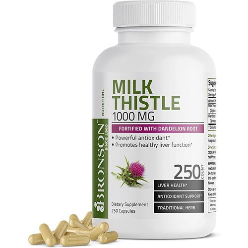 美国代购Milk Thistle 1000mg Silymarin Marianum Dandelion
