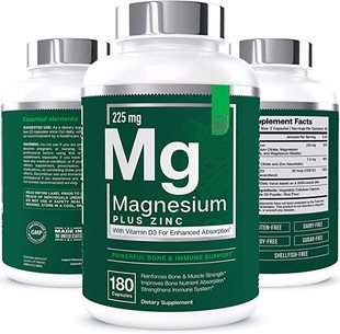 美国代购Magnesium Zinc with Vitamin D3 by Essential