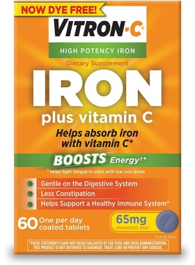 美国代购VitronC Iron Supplement Once Daily High Potency