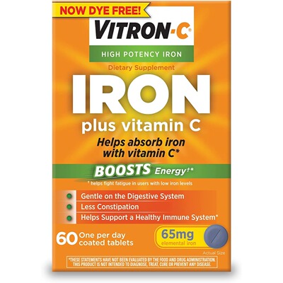 美国代购VitronC Iron Supplement Once Daily High Potency