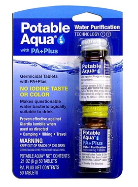 Potable Aqua Water Purification Tablets with PA Plus neutral