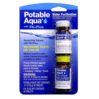 Potable Aqua Water Purification Tablets with PA Plus neutral