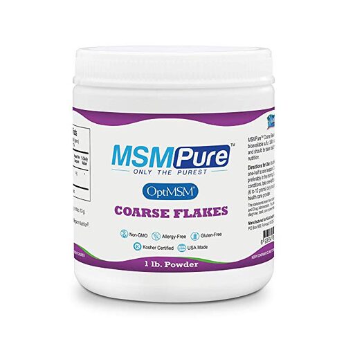 Kala Health MSMPure Coarse Powder Flakes, 1 Pound, Pure Sulf