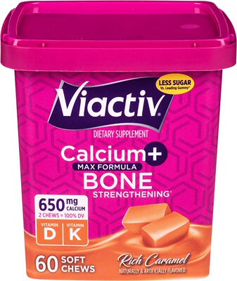美国代购Viactiv Calcium +Vitamin D3 Supplement Soft Chews, C