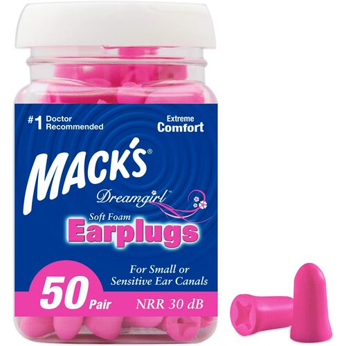 美国代购Macks Dreamgirl Soft Foam Earplugs 50 Pair Pink