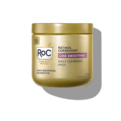 RoC Daily Resurfacing Facial Disks, Exfoliating Makeupa