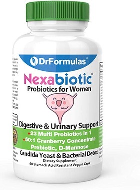 美国代购DrFormulas Probiotics Women Cranberry Fiber